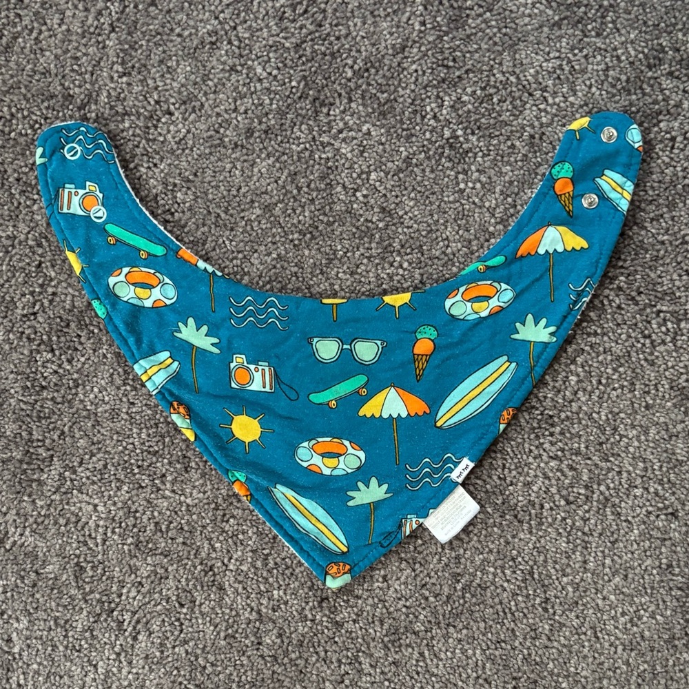 Little Sleepies Surfs Up Bandana Bib